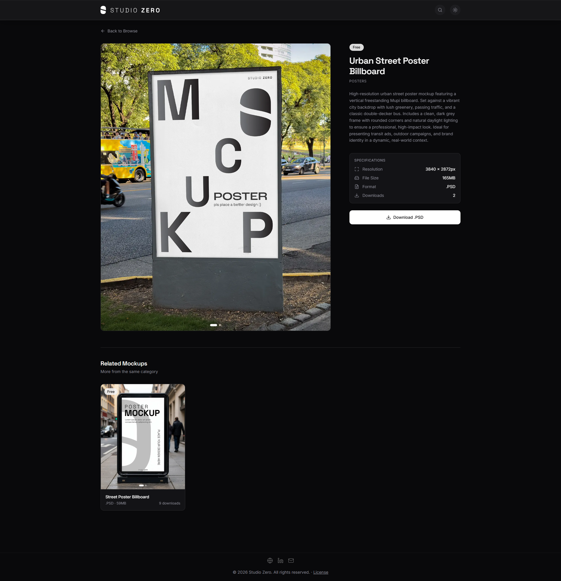 Mockup Presentation Page