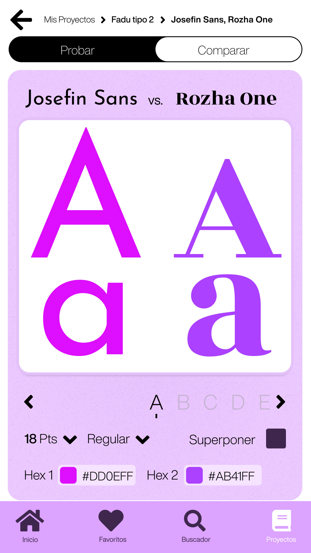 Comparison — side by side