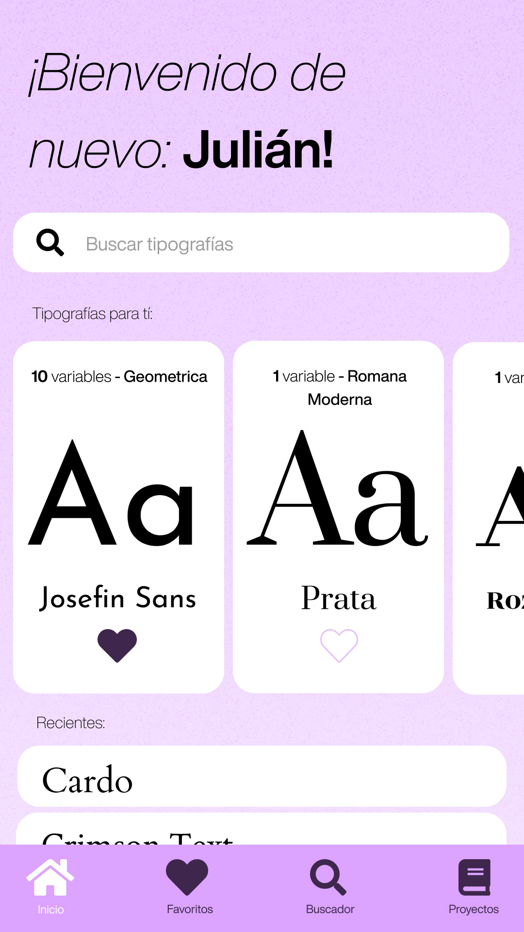 Home screen — full view