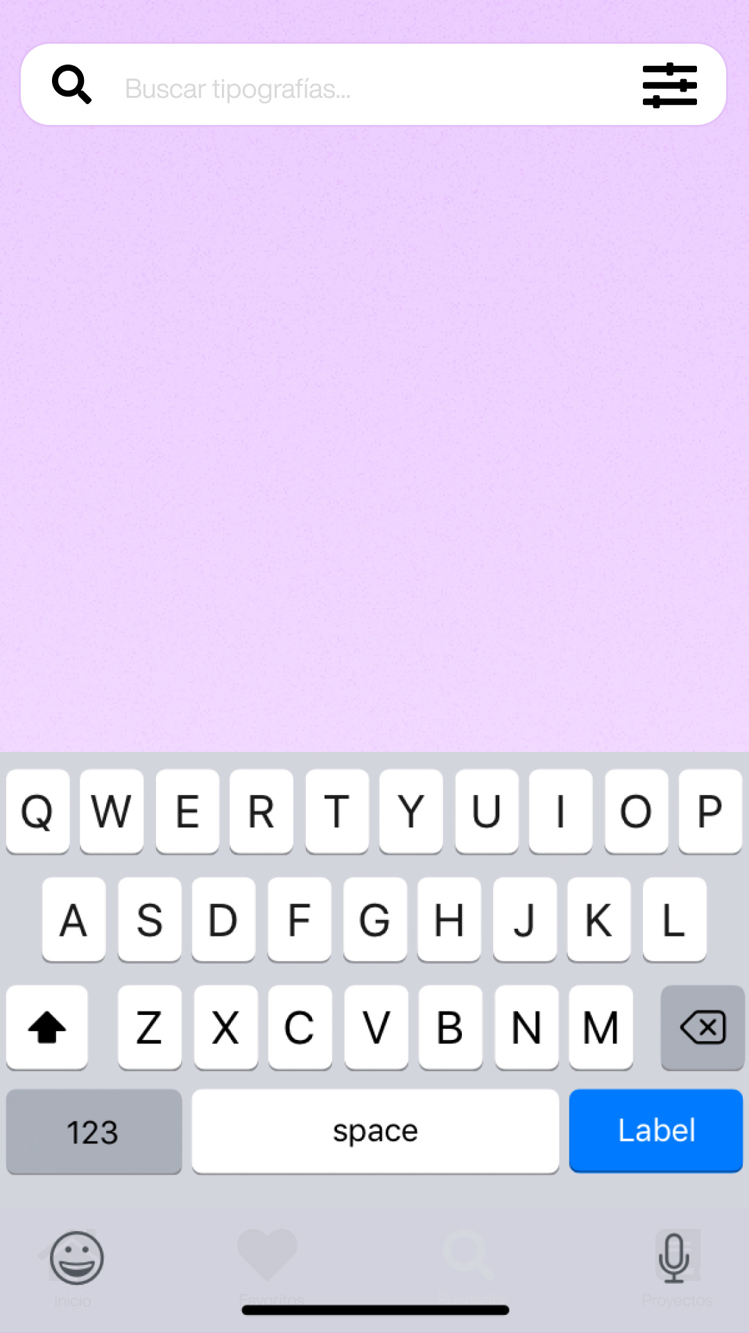 Search — empty state